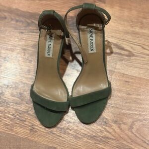Steve Madden Olive Green Heeled Sandals